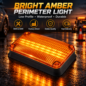 Luz de Advertencia LED Intermitente Lateral Senken, Baliza Brillante de Perímetro de Bajo Perfil para Vehículos de Emergencia, Ambulancias y Rescate - Product Image 1