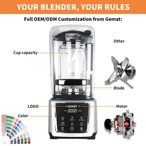 Mixeur Commercial Haute Vitesse Gemat 6L avec Contrôle de Vitesse Variable pour Cuisine et Usage Domestique - Product Image 3