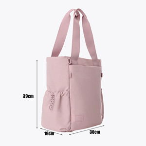 Qetesh Nylon <span class=keywords><strong>Tote</strong></span> túi công suất lớn tùy chỉnh màu sắc và logo túi xách với hai túi trượt cho mỗi cuộc sống hàng ngày - Product Image 3