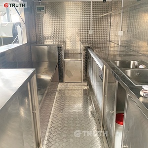 Remolque de comida móvil con descuento de Fin de Año Nuevo, camión de comida usado de cocina estándar de EE. UU. a la venta para fábricas de aperitivos - Product Image 2