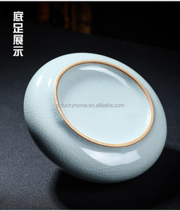 Celadon bruciatore di incenso in ceramica per la casa buddista forniture di incenso legno di sandalo Crack forno per cambiare piccolo bruciatore di incenso - Product Image 5