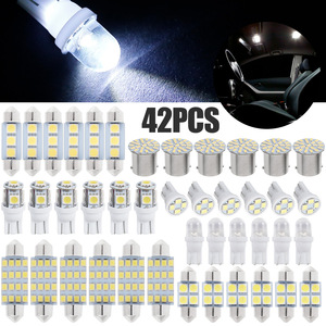 <b>Car</b> LED <b>Interior</b> Lighting Kit 42pcs T10 White 42SMD Reading License Plate Door <b>Lights</b> - Product Image 5
