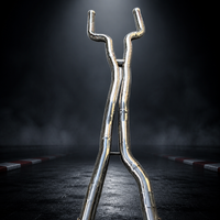 Tuyau d'échappement en acier inoxydable pour Mercedes Benz SL500 R230, échappement Catback avec soupape de silencieux, accessoires de voiture