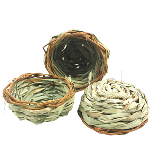 Vật nuôi nhỏ vo ve chim làm tổ Vẹt Nhà chim bên ngoài tổ treo roosting Túi thủ công dệt cỏ birdhouse nhà vật nuôi - Product Image 3