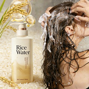 Shampoo all'Acqua di Riso con Ingredienti <span class=keywords><strong>Naturali</strong></span>, <span class=keywords><strong>Prodotti</strong></span> <span class=keywords><strong>per</strong></span> <span class=keywords><strong>Capelli</strong></span> Erboristici Anti-Crespo e Riparatori - Product Image 1