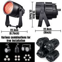 Nouveau Mini 350W RGBALC 6-en-1 COB LED Projecteur de Scène à Effet Blinder avec Conception Modulaire Étanche IP65