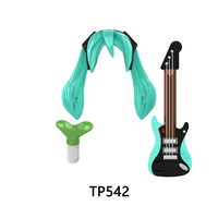 TP1067 Figurines miniatures de chanteurs virtuels japonais, blocs de construction éducatifs pour enfants, collection de jouets en plastique