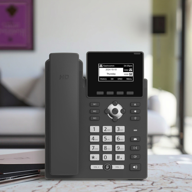 OEM ODM LCD Screen 3 SIP Lines POE 13 DSS Keys Hotline Mute DND IP Call Center HD Speaker Caller ID Voip SIP Phone