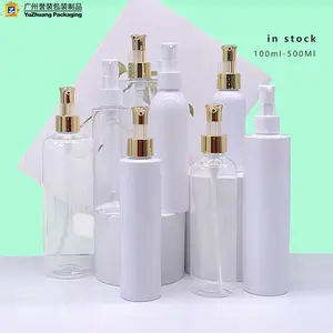Noktalar makyaj temizleyici şişesi 100 500ml kozmetik losyon şişesi şeffaf şampuan banyo plastik şişe sıvı konteyner ambalaj