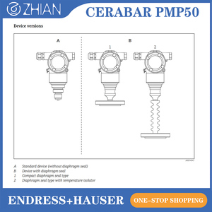 Capteur de niveau de gaz absolu à membrane métallique E+H Cerabar PMP50 4-20mA HART 400 bars - Product Image 6