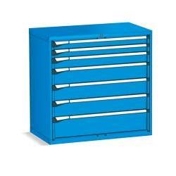 Fami Master Key Comfort Drawer Cabinet 7 Drawers 1020x573x1000 Mm Anthracite Grey Ral7016 <b>Tool</b> Storage - Product Image 3