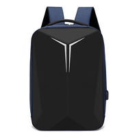 Sac à dos pour ordinateur portable unisexe, résistant, en polyester Oxford, coque EVA antivol, étanche, avec port USB
