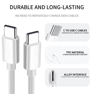 สายชาร์จเร็ว Type-C to Type-C ขนาด 1 เมตร 1.5 เมตร 2 เมตร 5A 6A สำหรับโทรศัพท์มือถือ อุปกรณ์ชาร์จ ขายส่ง ราคาพิเศษ - Product Image 5