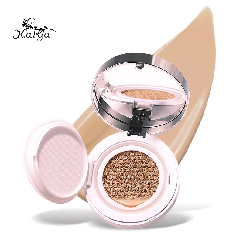 Oem Unieke Lichtgewicht Biologische Cosmetische Whitening Dewy Gezicht Make Up Water Slip Volledige Dekking Compact Bb Kussen Foundation