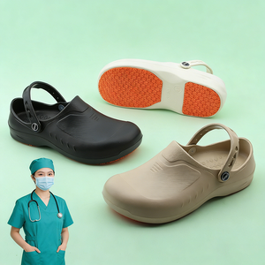 OLICOM - <span class=keywords><strong>Zuecos</strong></span> Personalizados con Logotipo OEM para <span class=keywords><strong>Hombre</strong></span>, Antideslizantes, Impermeables, Zapatos de Seguridad para el Trabajo, Sandalias Transpirables para Exteriores, Pantuflas, Zapatos de Enfermera - Product Image 1