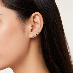 Pendientes de Estrella para Mujer, Pendientes de Acero Inoxidable con Circonita Cúbica, Baño de Oro de 14K al Vacío - Product Image 5