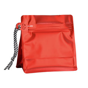 Sacs d'emballage refermables en Mylar avec corde et valve pour aliments, thé, café torréfié, fond plat en plastique et aluminium - Product Image 3