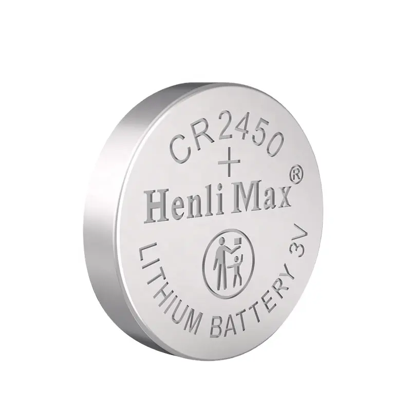 Henli Max nút di động pin cho chìa khóa xe điều khiển từ xa pin gói chữ số giá nhãn pin 600mAh CR2450 2P 3P 3V đồ chơi