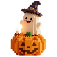 Ensemble de blocs de construction en plastique personnalisés de qualité supérieure pour Halloween, pour une décoration et une présentation effrayantes pour les fêtes