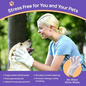 6 lingettes nettoyantes hypoallergéniques non tissées pour animaux de compagnie, parfum personnalisé, marque privée, lingettes humides biodégradables pour chiens et chats - Product Image 5