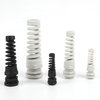 Passe-câble industriel fiable IP68 en nylon, anti-pliage, avec décharge de tension en spirale, anti-poussière, type M PG 3.5 18mm