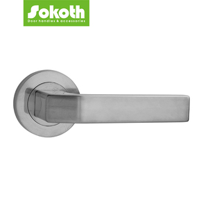 Tay nắm cửa phòng ngủ phong cách tối giản hiện đại châu Âu mạ kẽm đen cho căn hộ - Product Image 4