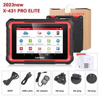 LAUNCH X431 PRO ELITE Herramienta de Diagnóstico Bidireccional de 8 Pulgadas, Escáner OBD2, Prueba Activa CANFD/DOIP, 32 Funciones de Reinicio