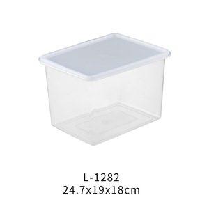 Rectangular Plastic Refrigerator Storage <b>Box</b> With Lid <b>Freezer</b> Safe For Fruits And Vegetables - Product Image 4