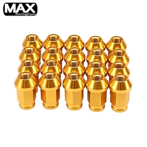 Universel 60mm Longueur M12 X 1.25mm/ M12x1.5mm Pièces De Course De Voiture En Aluminium Vis Couvercle Boulon Jantes Poussière Verrouillage Slick Roue Écrous - Product Image 5