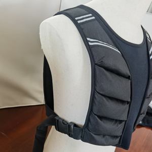 Gilet con Pesi in Acciaio Regolabile con Cerniera Frontale per Uomini e Donne, Gilet Fitness con Pesi per la Corsa - Product Image 6