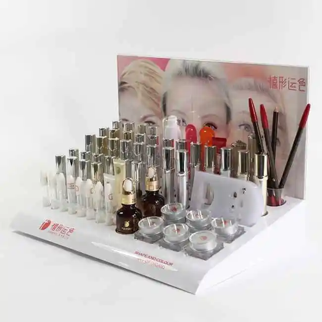 Vendita calda cosmetico acrilico rossetto espositore per Makeup Stand acrilico espositore per cosmetici