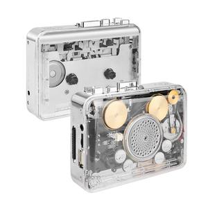 เครื่องเล่นเทปคาสเซ็ตใสแบบพกพาขายดีจากโรงงานโดยตรง พร้อมฟังก์ชั่นแปลงเสียงเป็น MP3 และบันทึกเสียงแบบสเตอริโอผ่าน USB - Product Image 2