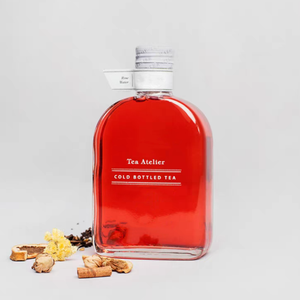 Bouteille à boisson en verre longue et haute de 250, 300, 500 ml, nouvelle et populaire, avec bouchon à vis, pour boissons et jus de fruits - Product Image 5