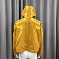 Veste coupe-vent à capuche pour homme OEM, style color block, zippée, pour l'extérieur, avec empiècements contrastants, coupe oversize, coupe-vent urbain avec passepoil, résistante au vent