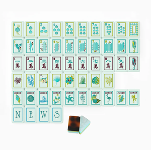 Set di Mahjong di Lusso Moderno in Acrilico con Logo Personalizzato, Stile Americano, 4 Strati, Doppio Lato, Motivi Leopardato, Tartarugato, Rosa, Corallo e Coast Cute - Product Image 4