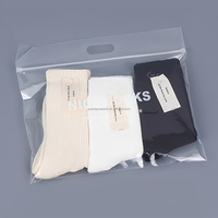 Sacs à fermeture éclair personnalisés, recyclables et réutilisables avec impression en héliogravure pour chaussettes, sous-vêtements, shorts, chaussures, emballage de fourrures - Matière LDPE