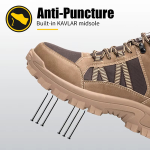 Large Size Construction Safety Shoes <b>Men</b> Puncture-Proof Indestructible Shoes <b>Work</b> <b>Boots</b> Wear Resistant Indestructible Shoes - Product Image 4