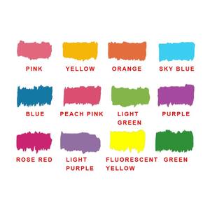 Stylos surligneurs en gel <span class=keywords><strong>pastel</strong></span>, 12 couleurs, bâtonnets surligneurs rotatifs, surligneurs de grande capacité pour l'éducation des enfants - Product Image 3