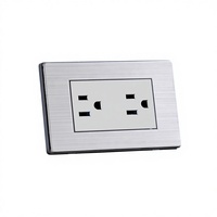 Prises électriques murales multiples pour l'Amérique du Sud, 110V-250V 15A, double prise américaine standard à 3 broches
