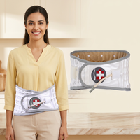 Ceinture de traction lombaire Alphay à colonne d'air longitudinale avec ajustement ergonomique pour le soulagement de la hernie discale et des douleurs dorsales