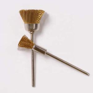 Cepillo de alambre de cobre para <span class=keywords><strong>uñas</strong></span>, herramienta eléctrica de alta calidad para pulir, cabezal de pulido, cepillo de limpieza dorado - Product Image 1