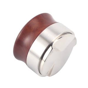 Prensa Distribuidora de Espresso con Mango de Madera, Nivelador de Café para Cafetera Espresso de Oficina en Casa - Product Image 3