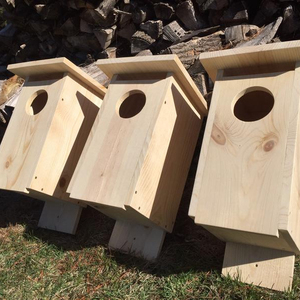 <span class=keywords><strong>Casas</strong></span> para Pájaros <span class=keywords><strong>Colgantes</strong></span> de Madera para Exteriores, Cajas de Nido de Madera Resistentes, Fáciles de Limpiar - Product Image 4