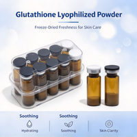 Poudre lyophilisée de L-glutathion à 99% de pureté, poudre stérile lyophilisée, matière première cosmétique pour l'exportation, vente en gros OEM