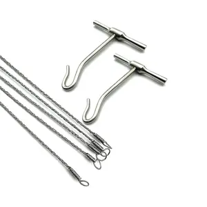 Instrumentos quirúrgicos, instrumento de cirugía Manual, sierra de alambre ortopédica Gigli