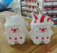 Jouets Squishy Géants de Noël Clown à Remontée Lente, Grands Jouets Anti-Stress à Presser pour Garçons et Filles, Cadeau de Noël pour Enfants