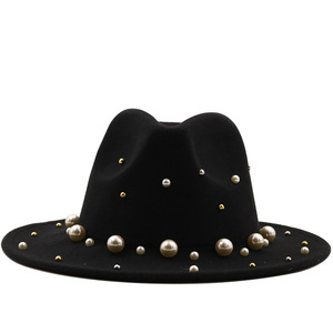 Nuovo Cappello Fedora Jazz a Tesa Larga in Pura Lana Merino 100% Regolabile Unisex per Feste e Pesca Accessorio di Moda - Product Image 5