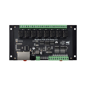 Module relais 8 canaux avec double port Ethernet (C), protocole Modbus RTU, alimentation PoE, avec divers circuits d'isolation et de protection - Product Image 4