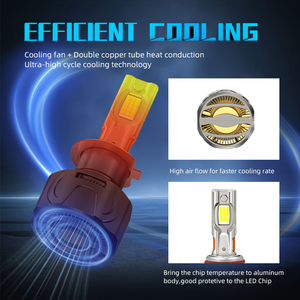 Fari LED per <span class=keywords><strong>Auto</strong></span> SFIDA KA5 100 Watt 6000K con Confezione Personalizzabile - Fari LED Hb3 9005, Luci <span class=keywords><strong>Auto</strong></span> LED H4 - Product Image 3