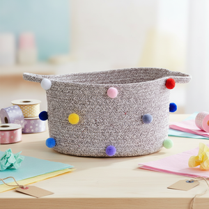 <span class=keywords><strong>Panier</strong></span> cadeau en corde tressée, paniers de Pâques vides, petits paniers vides pour cadeaux, <span class=keywords><strong>panier</strong></span> de rangement pour jouets de chien en corde de coton - Product Image 3